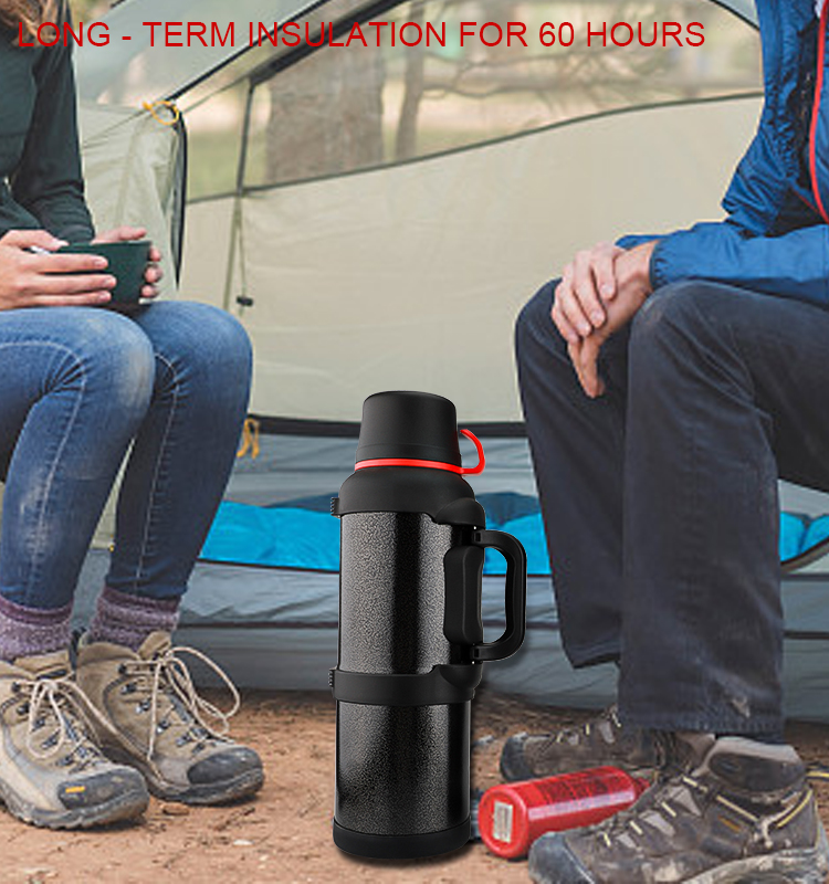 Stainless Steel Plastic Travel Water Bottle Sports Thermos Travel Pot Camping Flask 3 Litre Big Tea