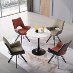 PU Leather Hotel Dining Chair Modern Leisure Durability Native Sponge