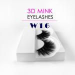 Black Natural Looking Fake Eyelashes , 25MM Length Thick False Eyelashes