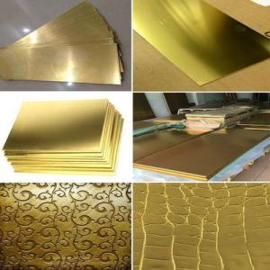 Quality 2&quot; Copper Alloys 3600 405 411 425 450 462 ASTM OFHC C10100 Brass Sheet Plate Coil 0.3mm wholesale