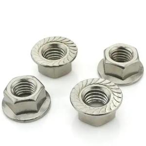 Quality NXF ASTM UNS S31653 316LN/00Cr17Ni13Mo2N/s31653 M3-M16 Length0.4-85mm Stainless Steel 316LN Hexagonal Flange Nut wholesale