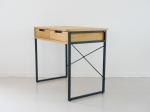 Foldable Metal Wood Surface Dinning Table for Office Needs in Northern Europe