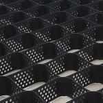 ASTM Standard 445mm HDPE Yellow Black Textured Geocell Manufacturer Road