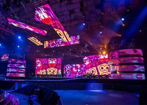 Quality Curved Indoor Outdoor Stage Rental LED Displays Smd Full Color 250x250mm wholesale