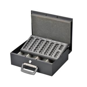 Quality OEM Metal Cash Box Modern Office Powder Euro Coin Collection Safes wholesale