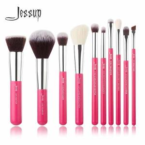 Quality Rose Carmine Natural Makeup Brushes Set wholesale