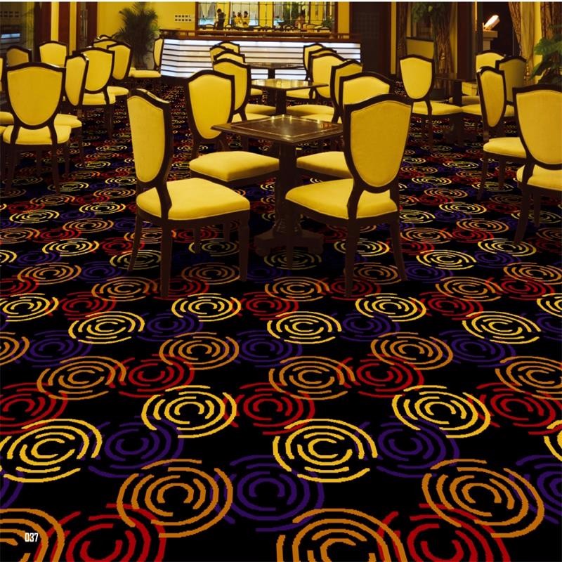 Woven Technics circle decorative printed oriental carpet for lobby