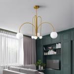 Modern Designer Glass Ball Chandelier Lighting For Living Room Gran Finale