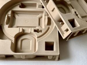 Quality 2.5mm Dry Press Molded Pulp Sustainable Robot Fiber Molded Packaging wholesale
