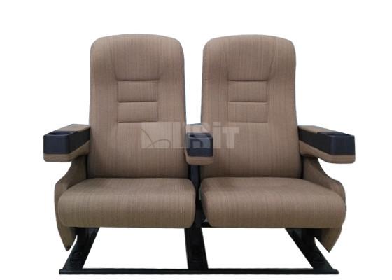 High Back Theater Seating Furniture Chairs Vented Seat Pan Design Commercial