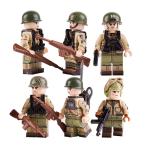 Small particle intelligence toys accessories building blocks WW2 officer soldier
