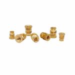 Crown Mark Processing Custom Through-Hole Knurled Copper Nut Double Twill Brass