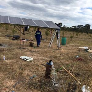 Quality Outdoor 2.2kw 220v Three Phase Solar Pumping System For Irrigation In Zambia wholesale