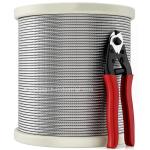 200fts Steel Cable T316 Stainless Steel Aircraft Cable 1x19 7x7 7x19 SS Cable