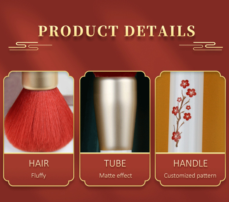 Pattern Makeup Brush Travel