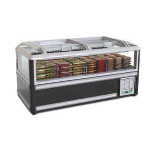 Quality Kitchen Glass Door Combine Island Ice Chest Freezer Supermarket wholesale