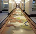 Large Area Full Of Printed Commercial Floor Mat Customized Hotel Carpet
