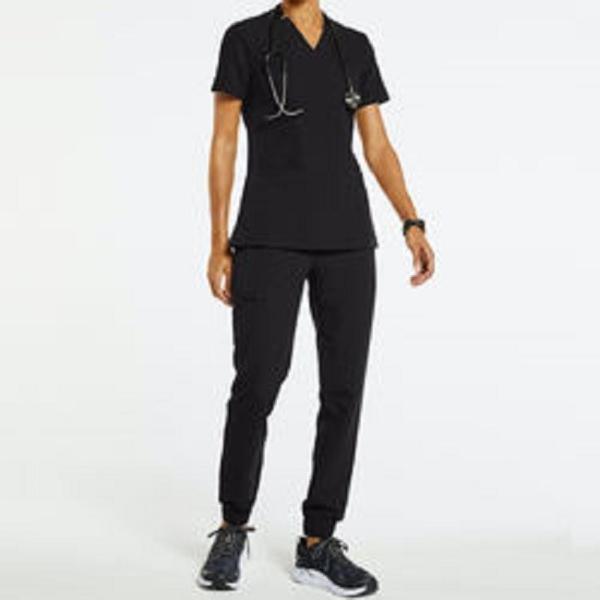 factory custom logo solid color stretch medical nursing unisex medical scrubs