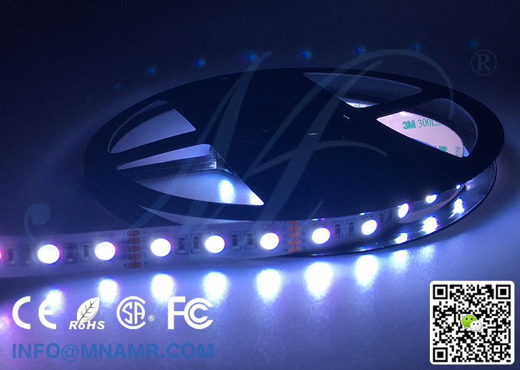 2017 New Multi-color RGBW Flex LED Strip Lights 3M Taped 12v 24v Jewelry Shop Lighting