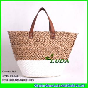 Quality LUDA oversized seagrass tote beach straw handbags for summer wholesale