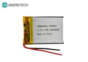 Quality 3.7V Rechargeable Li-ion Battery 1000mAh 802844 Li-polymer Battery for Small Household Appliance wholesale