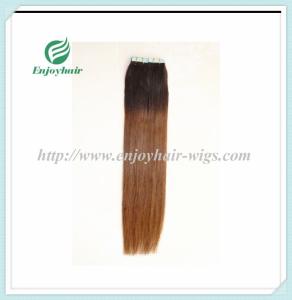 Quality Tape Hair extension 16&quot;-28&quot;L,100s/pack T1B#/4# color Straight malaysian virgin hair wholesale