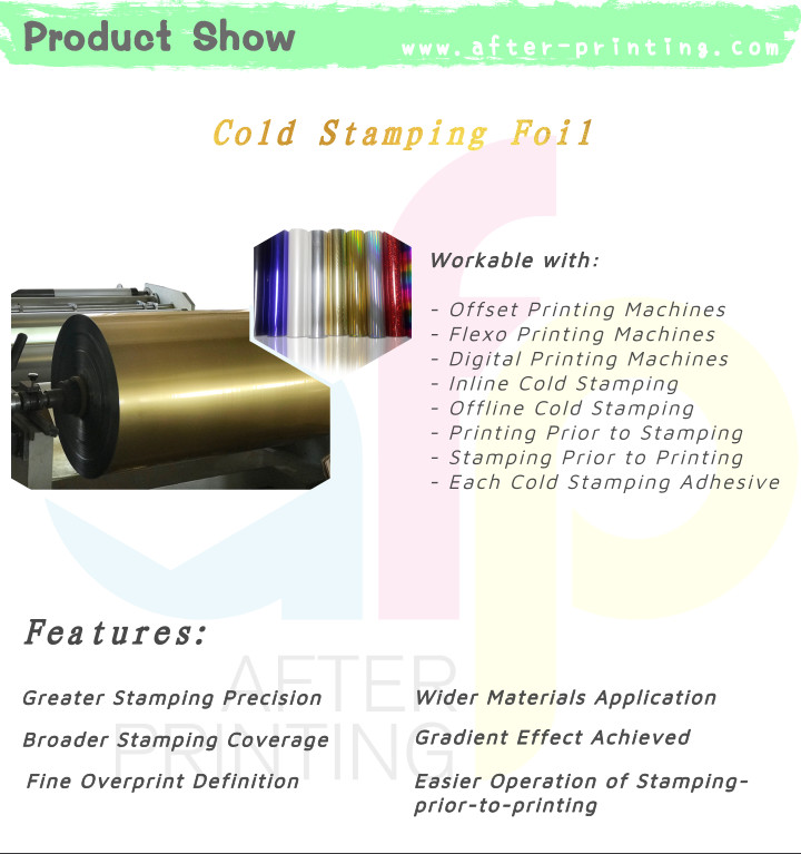 Greater Precision Cold Stamping Foil For Offset And Flexographic Printing Machines