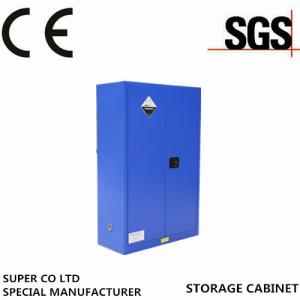 Quality Double Door Corrosive Safety Steel Storage Cabinet Blue For Weak Corrosive Chemicals wholesale