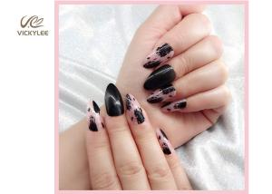 Quality Marbling DIY Fake Nails With Glitter wholesale