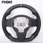 White Black Yoke Model Y Tesla Carbon Fiber Steering Wheel Plain Weave High