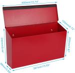 Wall Mounted Black Powder Coating Brazilian Metal Package Drop Box for Parcel