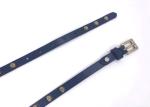 Hexagon Studded Women 's Leather Belts For Jeans With Square Pin Buckle
