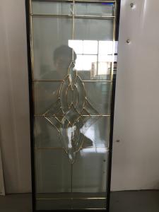 Quality golden brass caming decoarative glass panel 1&quot;thickness of high quality wholesale