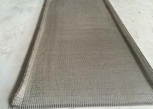 Quality Woven Flat Stainless Steel Wire Belt Chain Edge High Precision Strong Tension wholesale