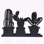 Tabletop Cactus Design Metal Napkin Holder Standard Size For Restaurant / Hotel