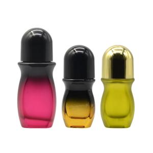Quality 50ml Refillable Perfume Bottle Empty Glass Essential Oil Roller Dispenser wholesale