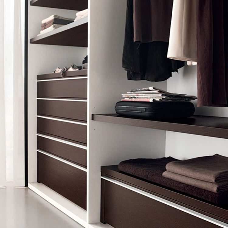 Custom High Glossy Waterproof Bedroom Wall Wardrobe Acrylic / UV / Lacquer