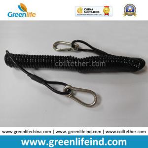 China Plastic Elastic Retention Belt Chain Carabiner Hook Security Clip on sale