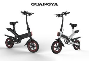 Quality Three Colours Folding Electric Bicycle 10AH Lithium 15 Degrees Climbing Ability wholesale