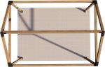 Slanted Roof Pergola DIY Bracket Kit for Iron Wood Beams and Durable Steel