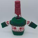 Cute Christmas Sweater Handmade Wine Bottle Cover for Christmas Decorations