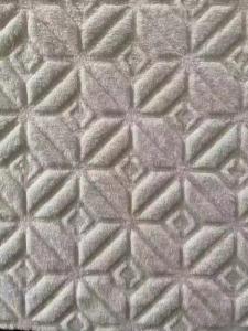 Quality Polyester Rabbit Wool embossing Luxury fashion Design OEKE-TEX standard wholesale