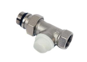 Quality Straight Radiator Lockshield Valve Manifolds For Heating CCRDTV2002 wholesale
