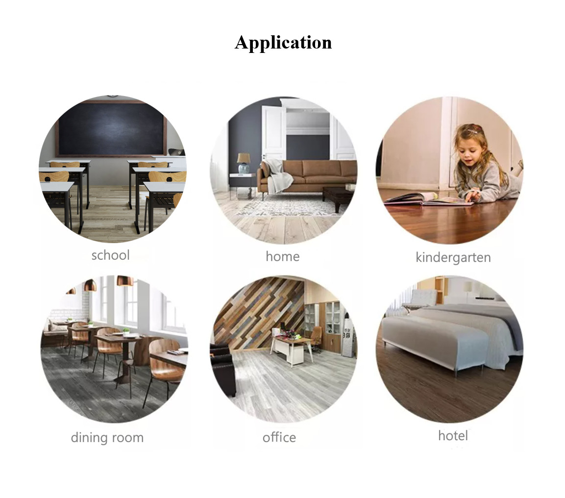 YA-M611L Wood Grain SPC Flooring 5mm Click Luxury Vinyl Plank