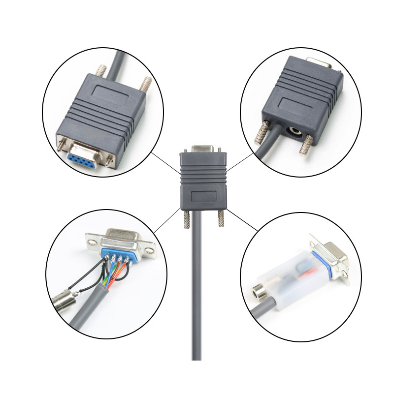 5M 16FT Coiled Rs232 To Rj45 Cable Spiral Serial For Symbol Barcode Scanner