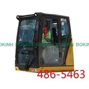 Quality 486-5463 CATERPILLAR Cab Glass Left Slant Side Position NO.1 Tempered Glass wholesale