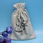 Cotton Fabric 8oz Canvas Drawstring Dice Bag 15*20cm