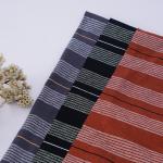 Breathable Pure Cotton And Linen Sweat Absorbent Striped Material Fabric For T -