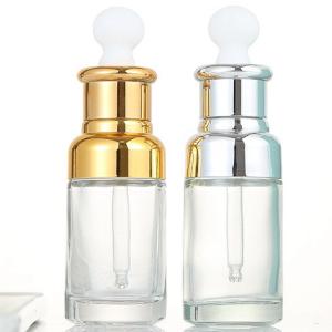 Quality Transparent Glass Bottles Containers With Rubber Dropper Head Emulsion Liquid Dropper Bottle wholesale