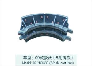Quality Semi Trailer Dexter Brake Shoes 09 HOWO 8 Holes ODM Replacement 419x177.8MM wholesale